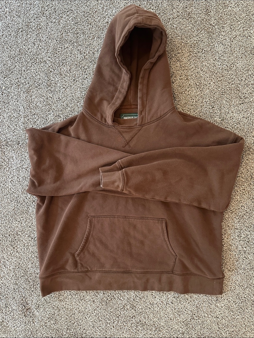 American Eagle Brown Hoodie, size small